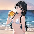 ビールで乾杯！【パラパライラスト】 5枚目