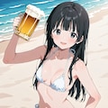 ビールで乾杯！【パラパライラスト】 10枚目