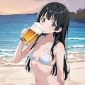 ビールで乾杯！【パラパライラスト】 6枚目