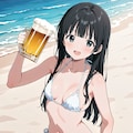 ビールで乾杯！【パラパライラスト】 9枚目