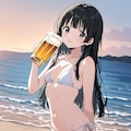 ビールで乾杯！【パラパライラスト】 4枚目