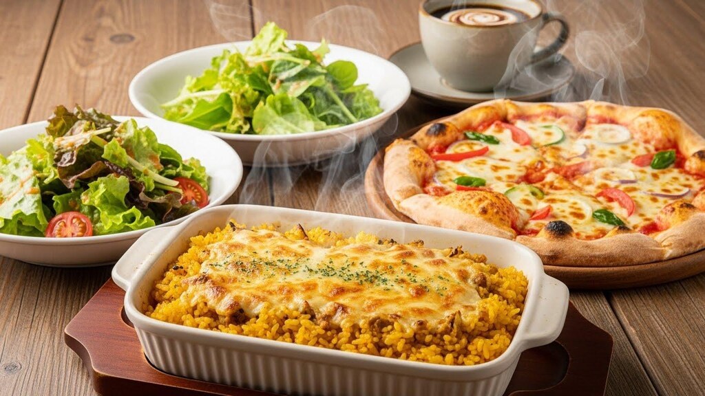 摩訶不思議食堂のターメリックライスドリアセット