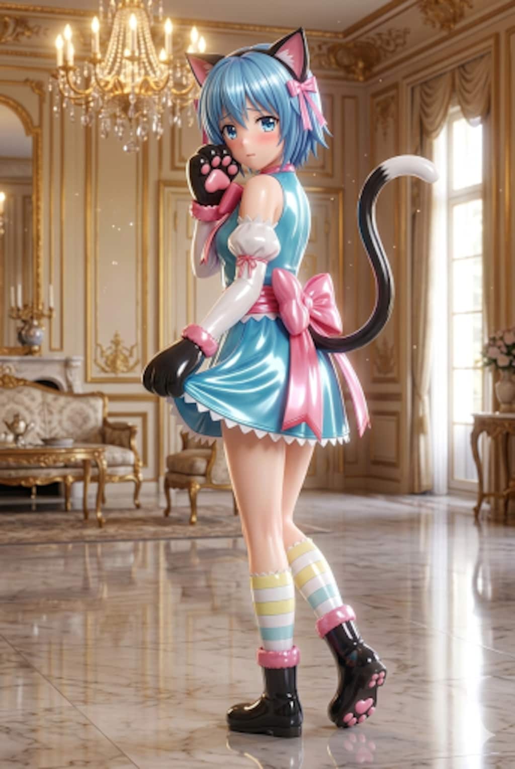 ハヤテのごとく　綾崎ハヤテ女装　猫耳