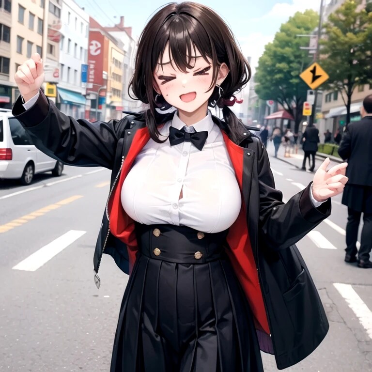 卒業式　今日じゃないじゃん　お兄ちゃん＞＜ | の人気AIイラスト・グラビア