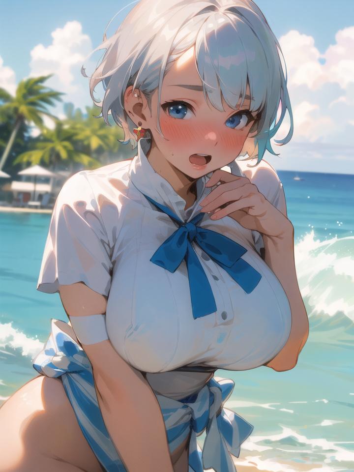 浜辺のふたり