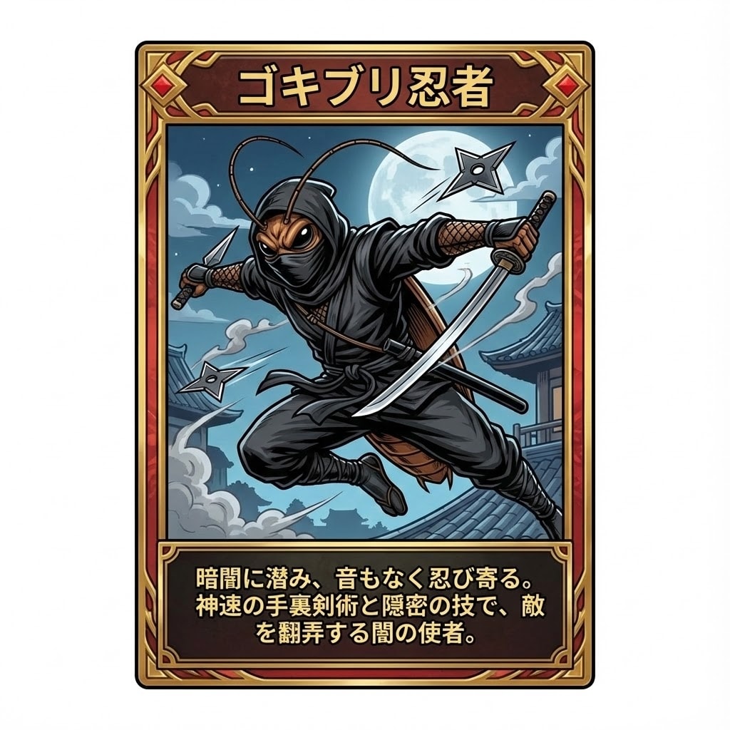 ゴキブリ忍者🩻トレカ