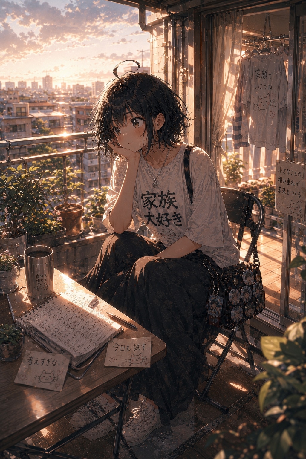 頬杖