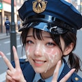 おまわりさん_顔射 3枚目