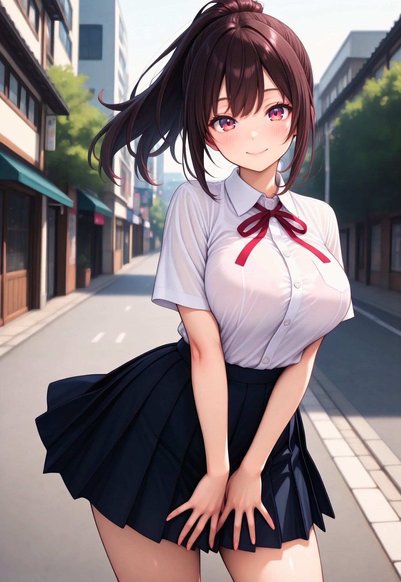 484（赤いリボンの制服）