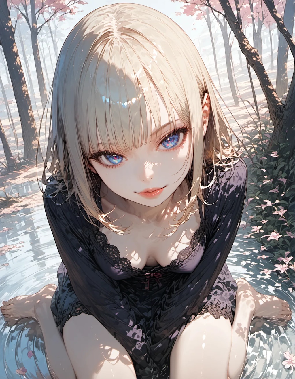 Eyes That Hold the Blooming Silence