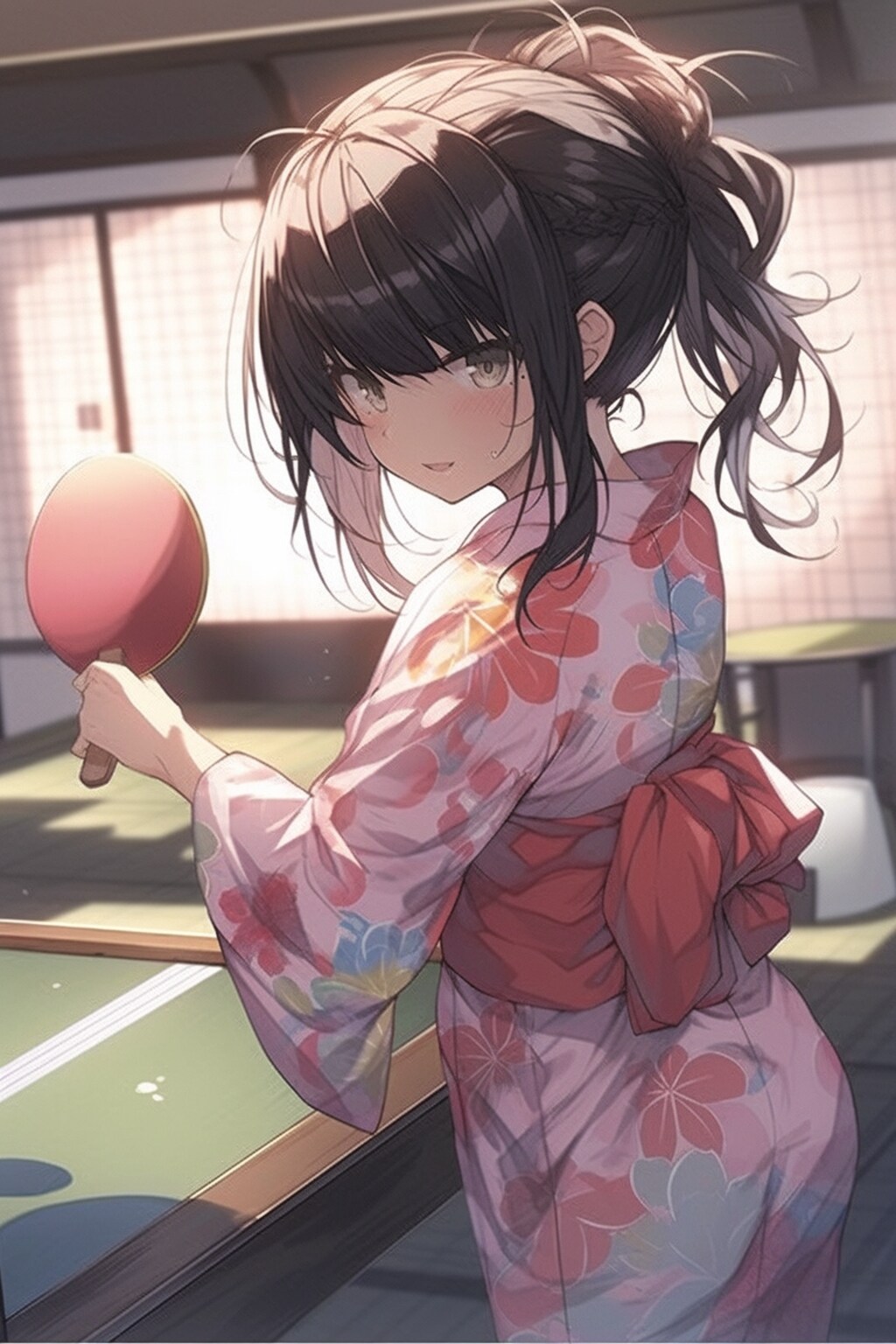 温泉卓球