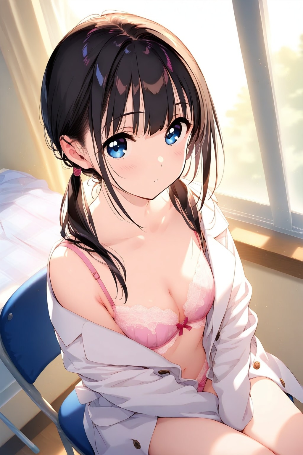 下着シャツ姿