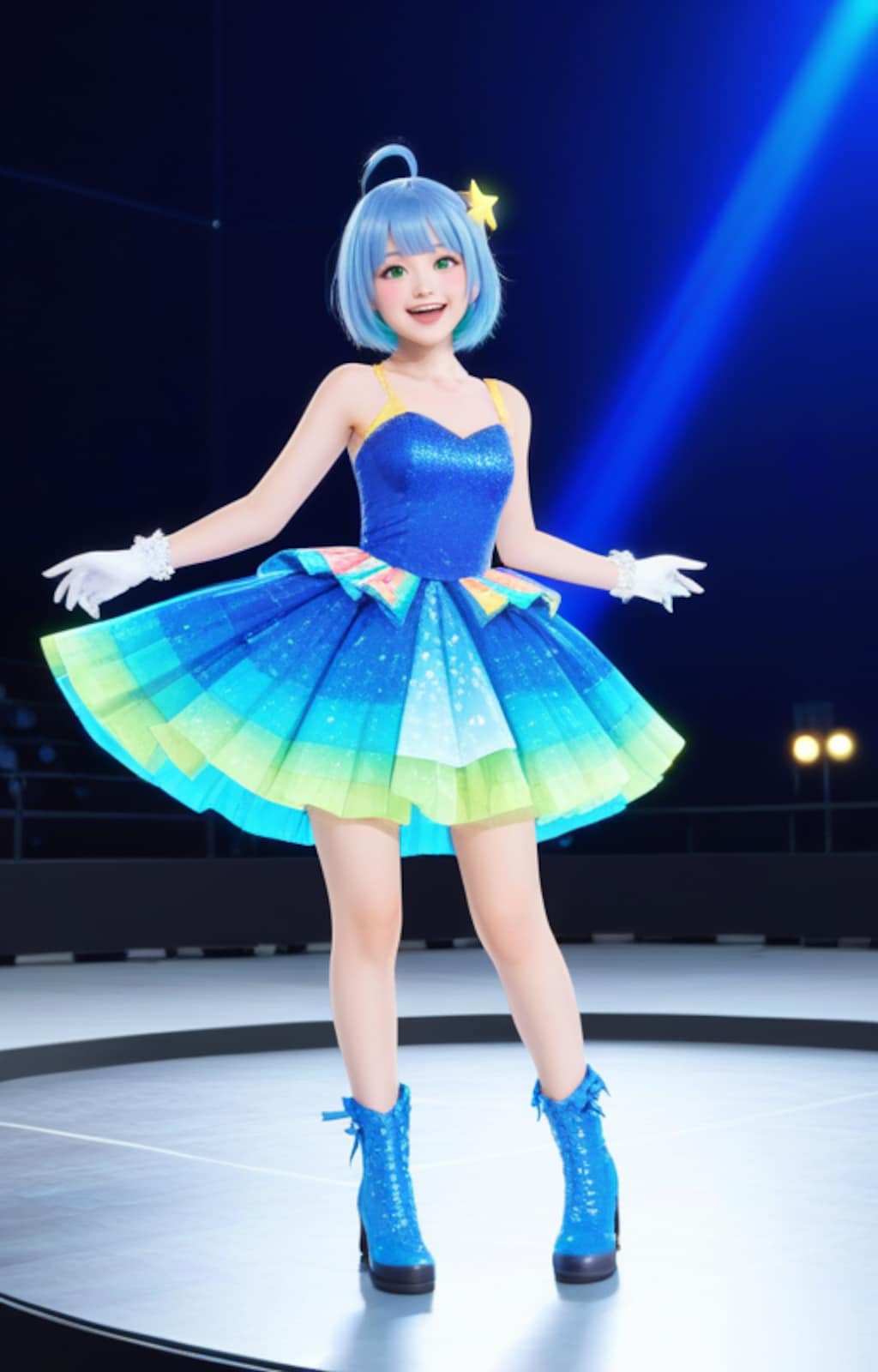 青いアイドル　結衣