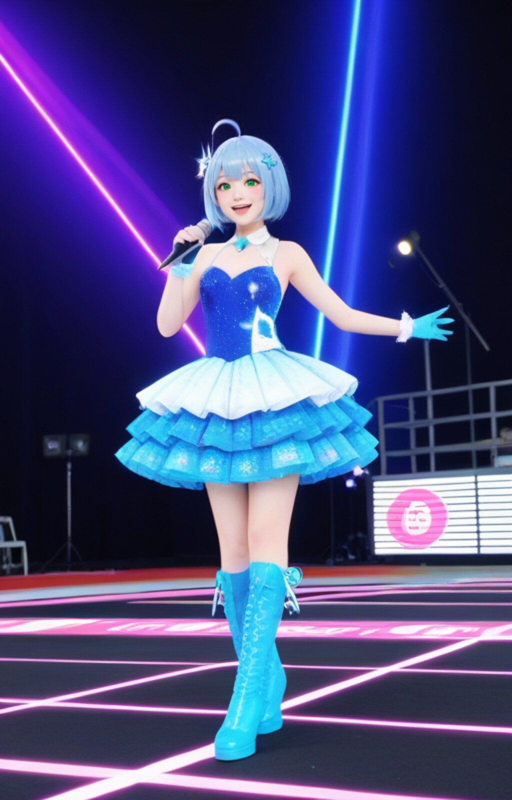 青いアイドル　結衣