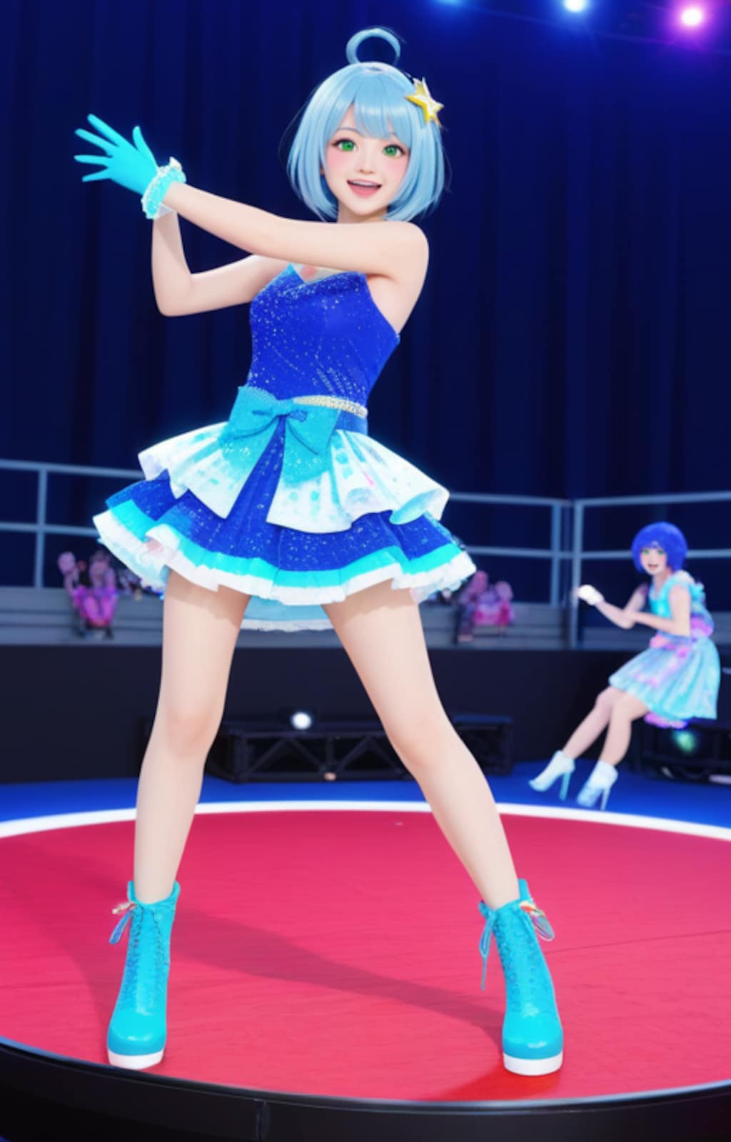 青いアイドル　結衣