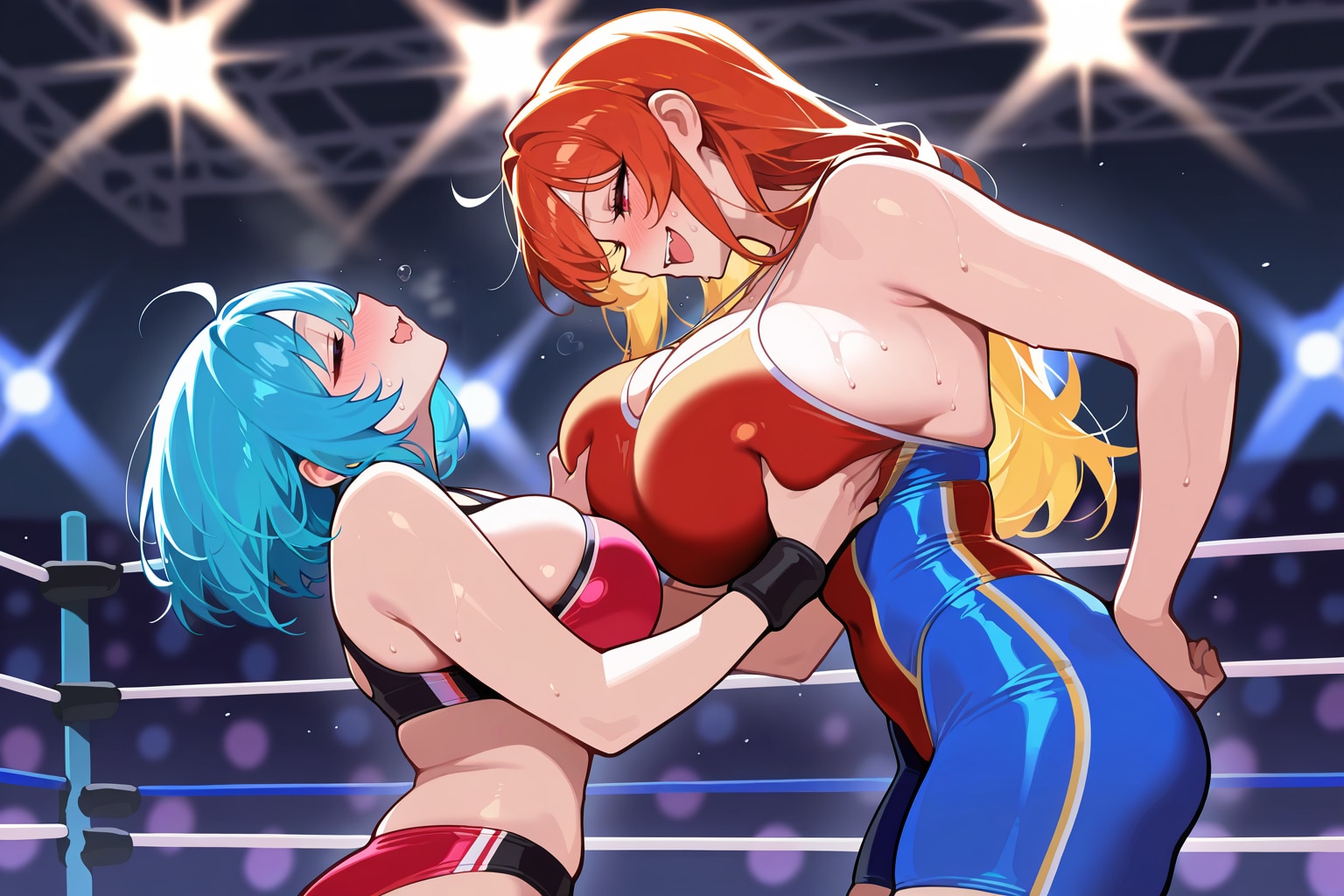 おっぱいレスリング
