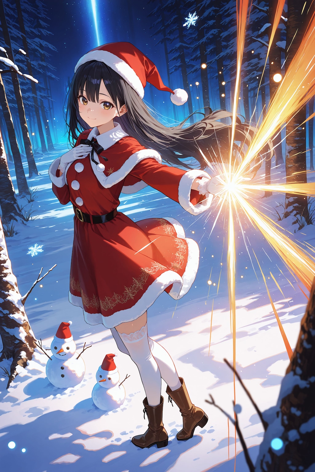 異世界神社の巫女さん（神楽さん）サンタコスVer