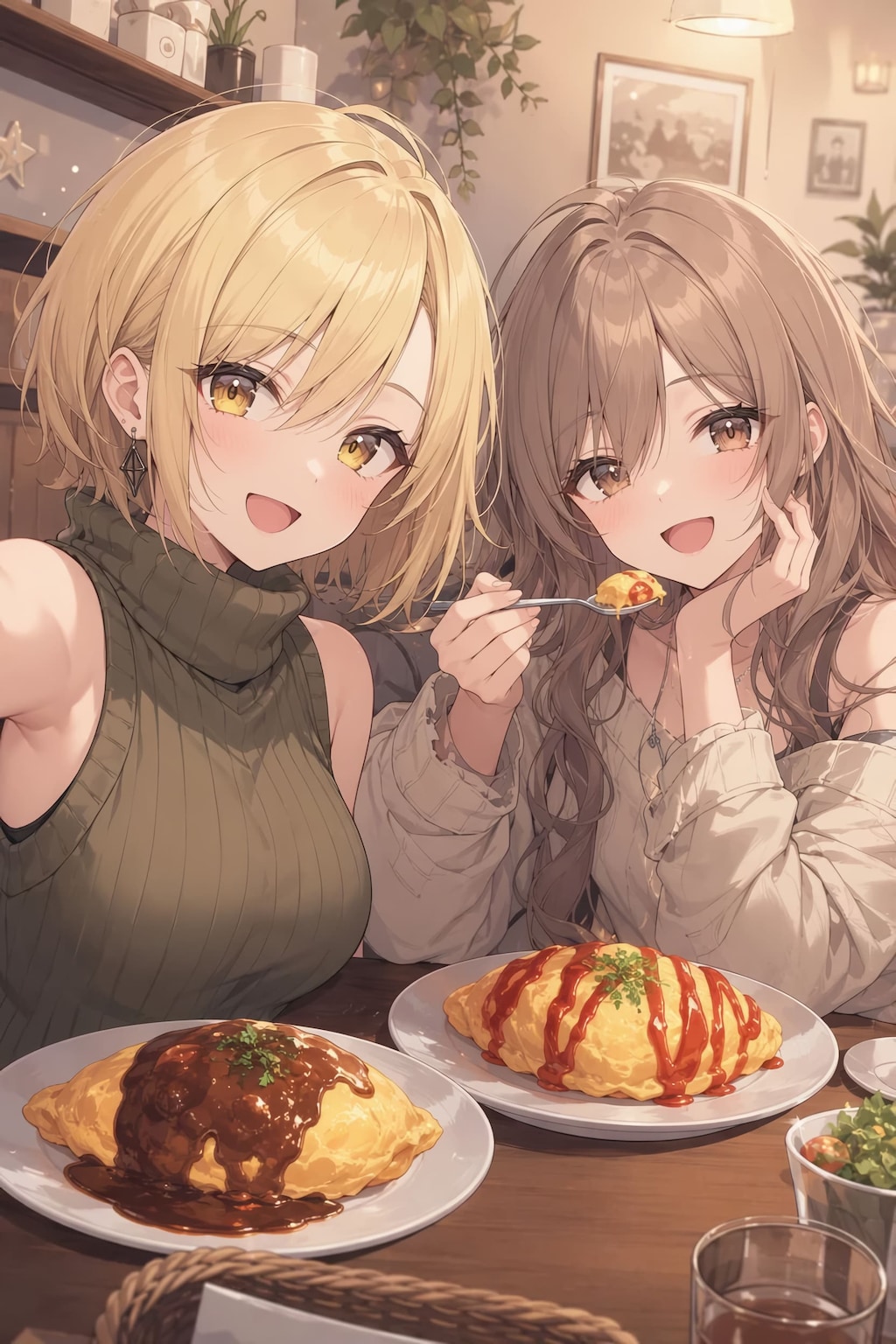 お昼ご飯はオムライス🎵