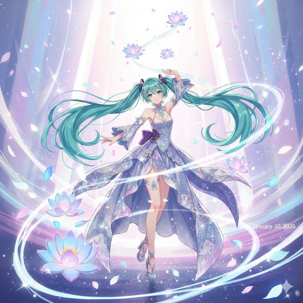 *【スマホ版 #Gemini】蓮の花と共に踊る初音ミク