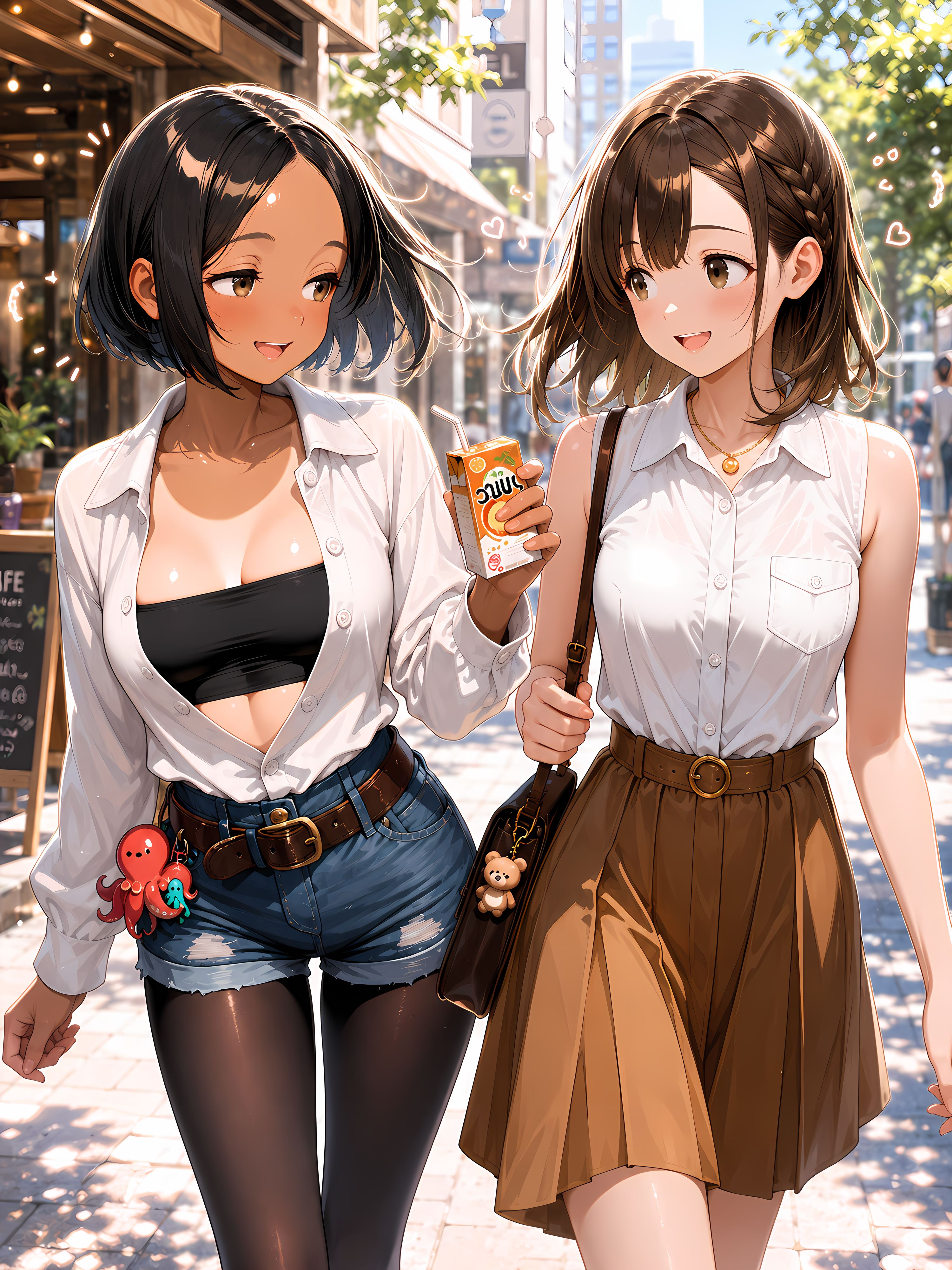 夏のJKデート | の人気AIイラスト・グラビア