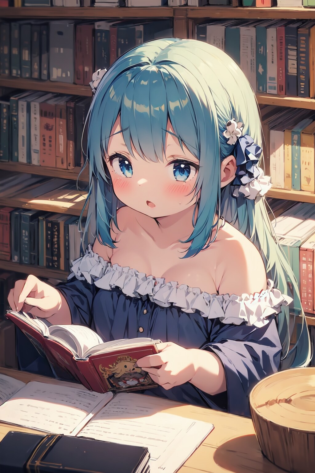 読書中の少女