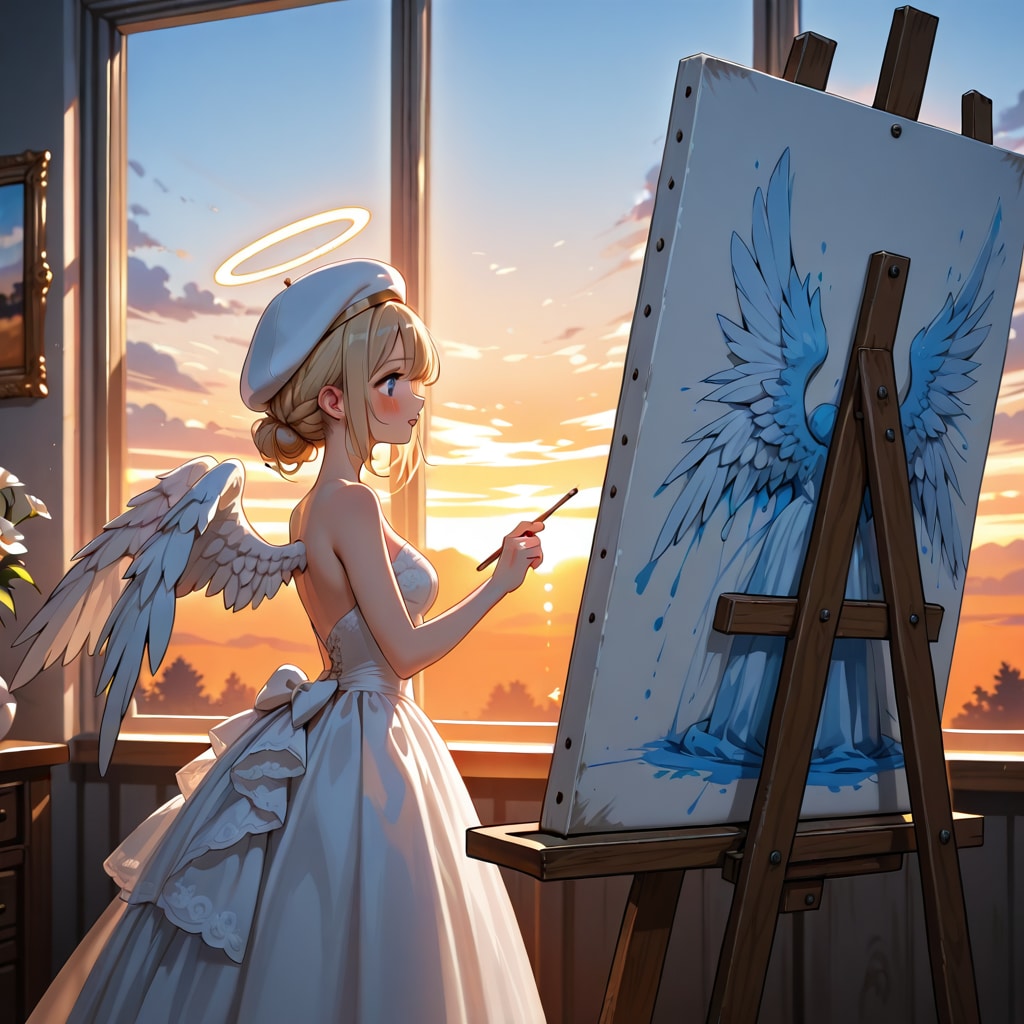 mokaでお絵描き天使ちゃん260830