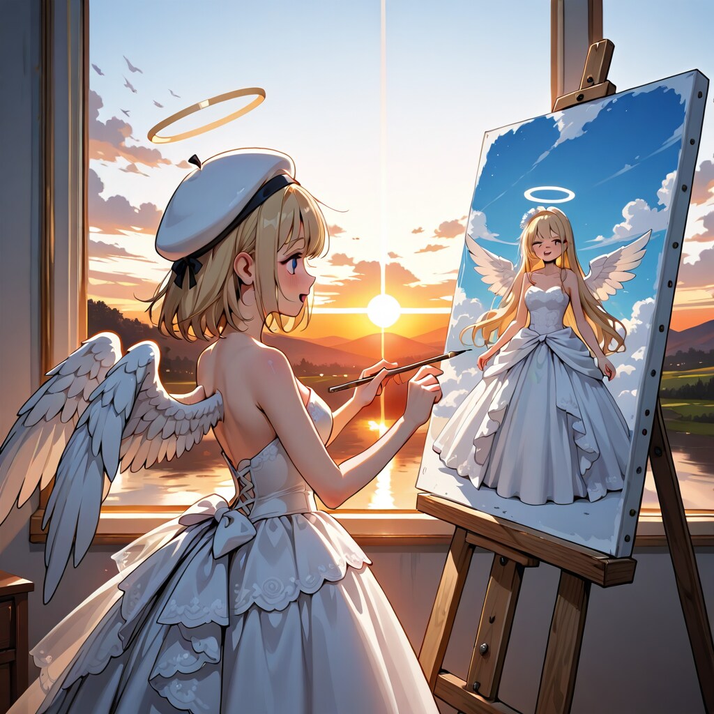 mokaでお絵描き天使ちゃん260830