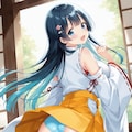 巫女コスでパンチラ 8枚目