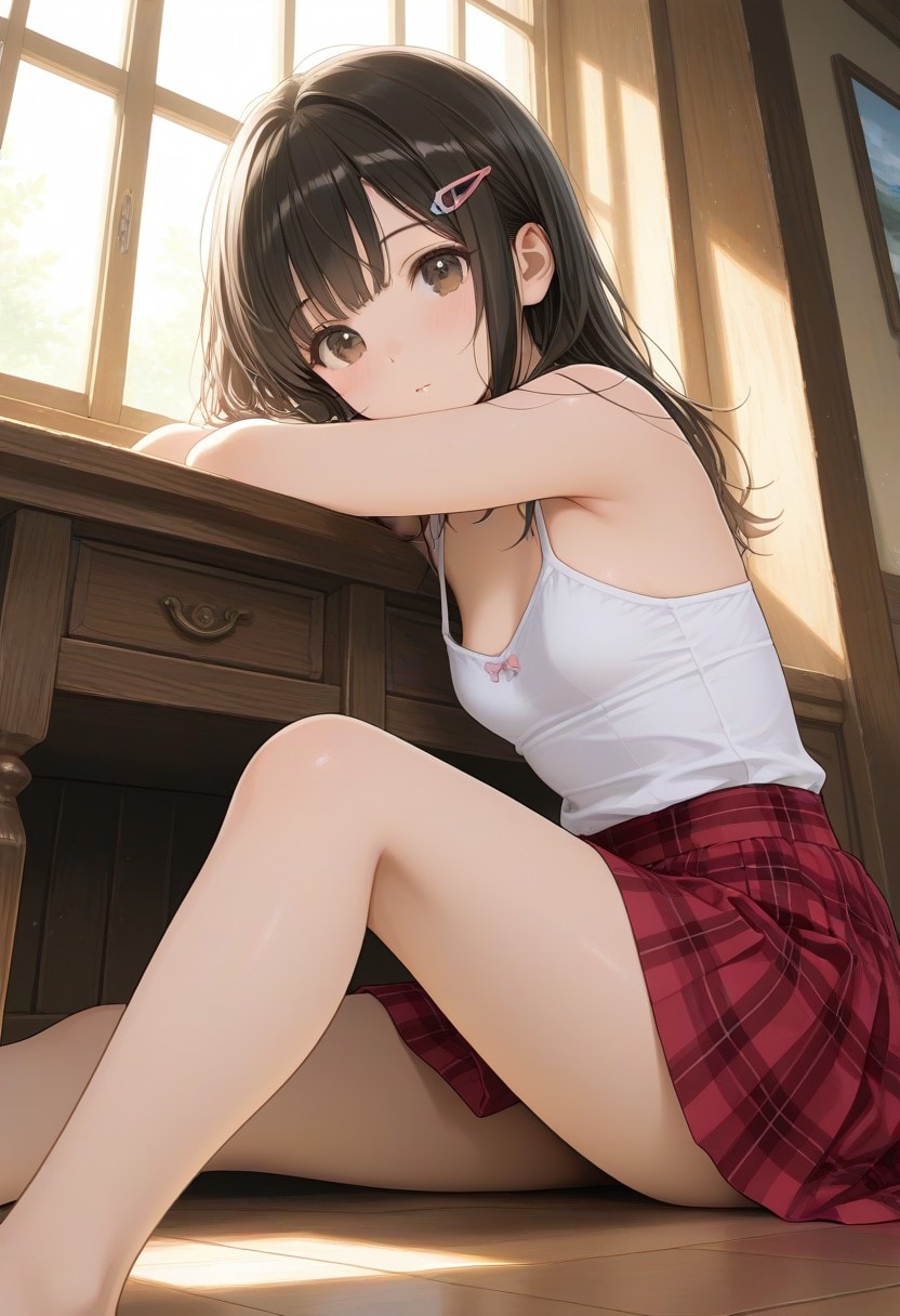 黒髪の美少女(380)