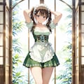 【撮影会】洋館のディアンドル娘 Z611 4枚目