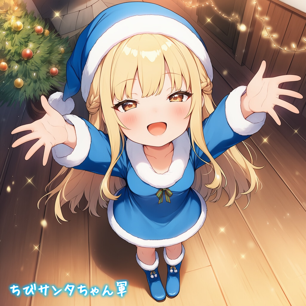 【ちびサンタちゃん】💝カワイイちびキャラな感じのうちの子たち🎄 | の人気AIイラスト・グラビア