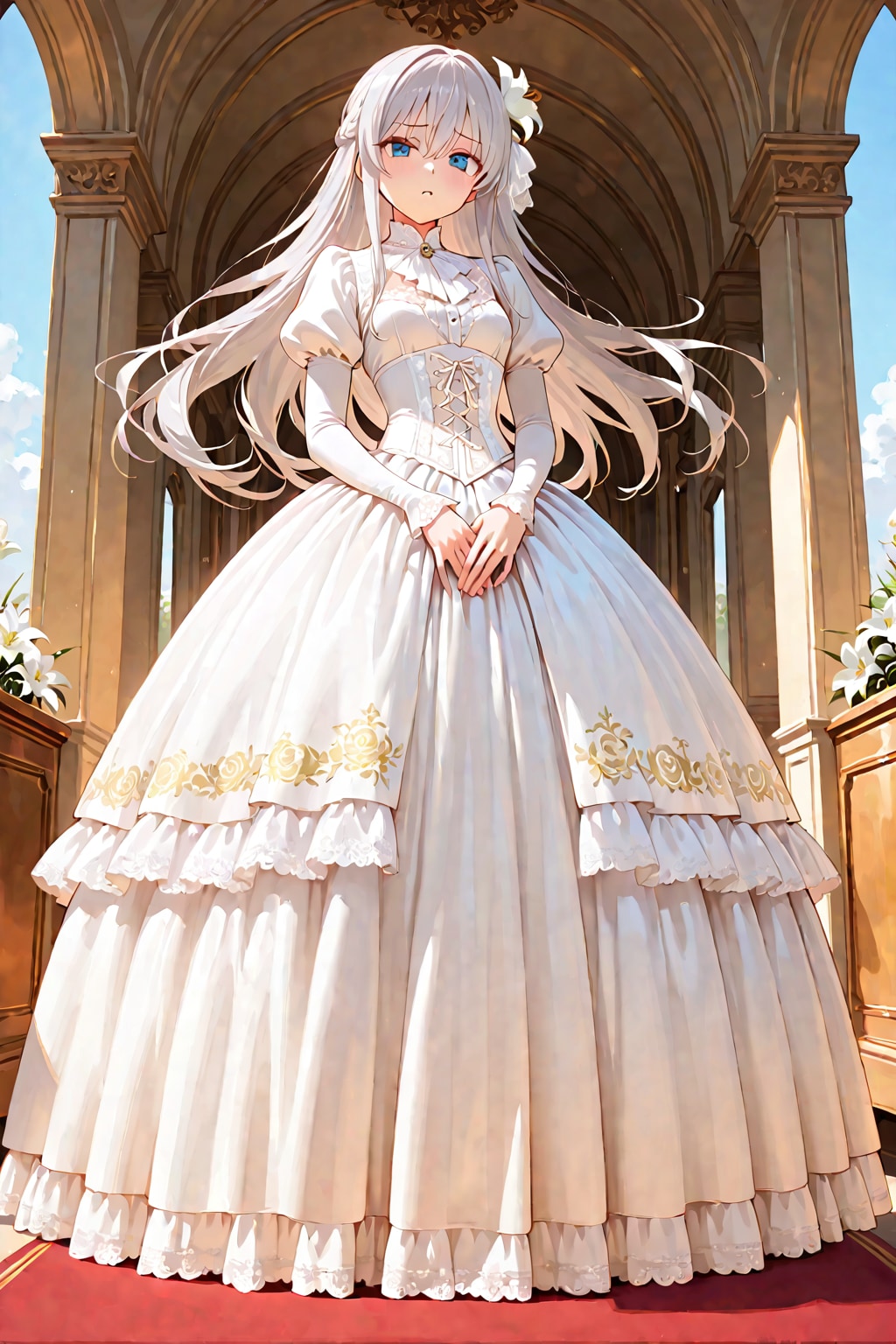 Lily in a dress