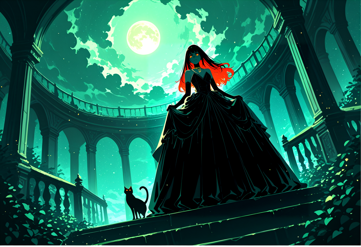 こんな月の夜には | の人気AIイラスト・グラビア