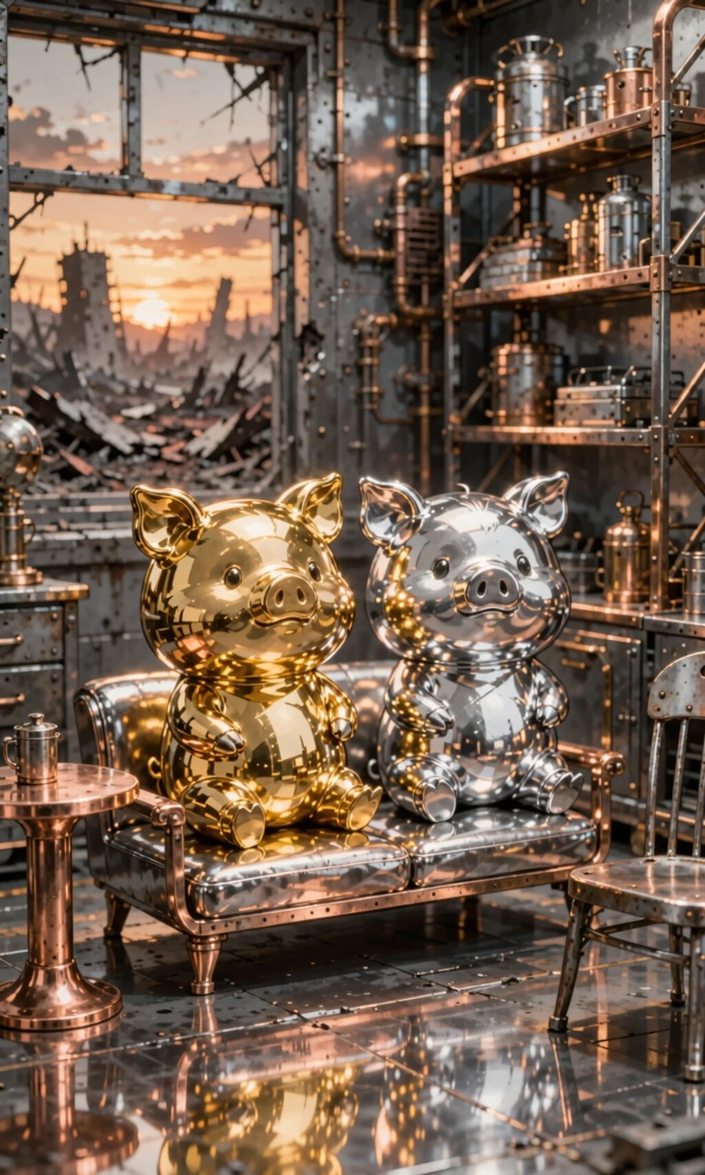 金の豚と銀の豚