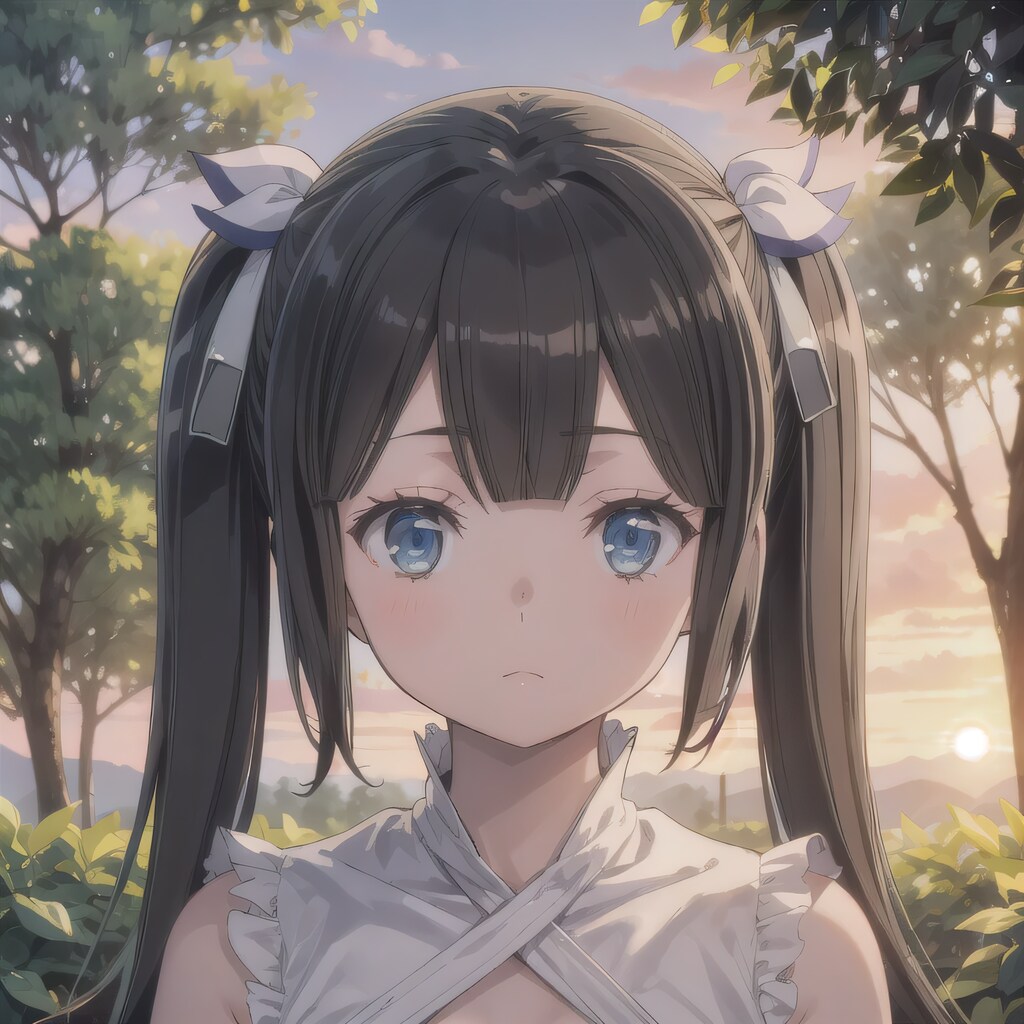 黒髪ツインテの少女