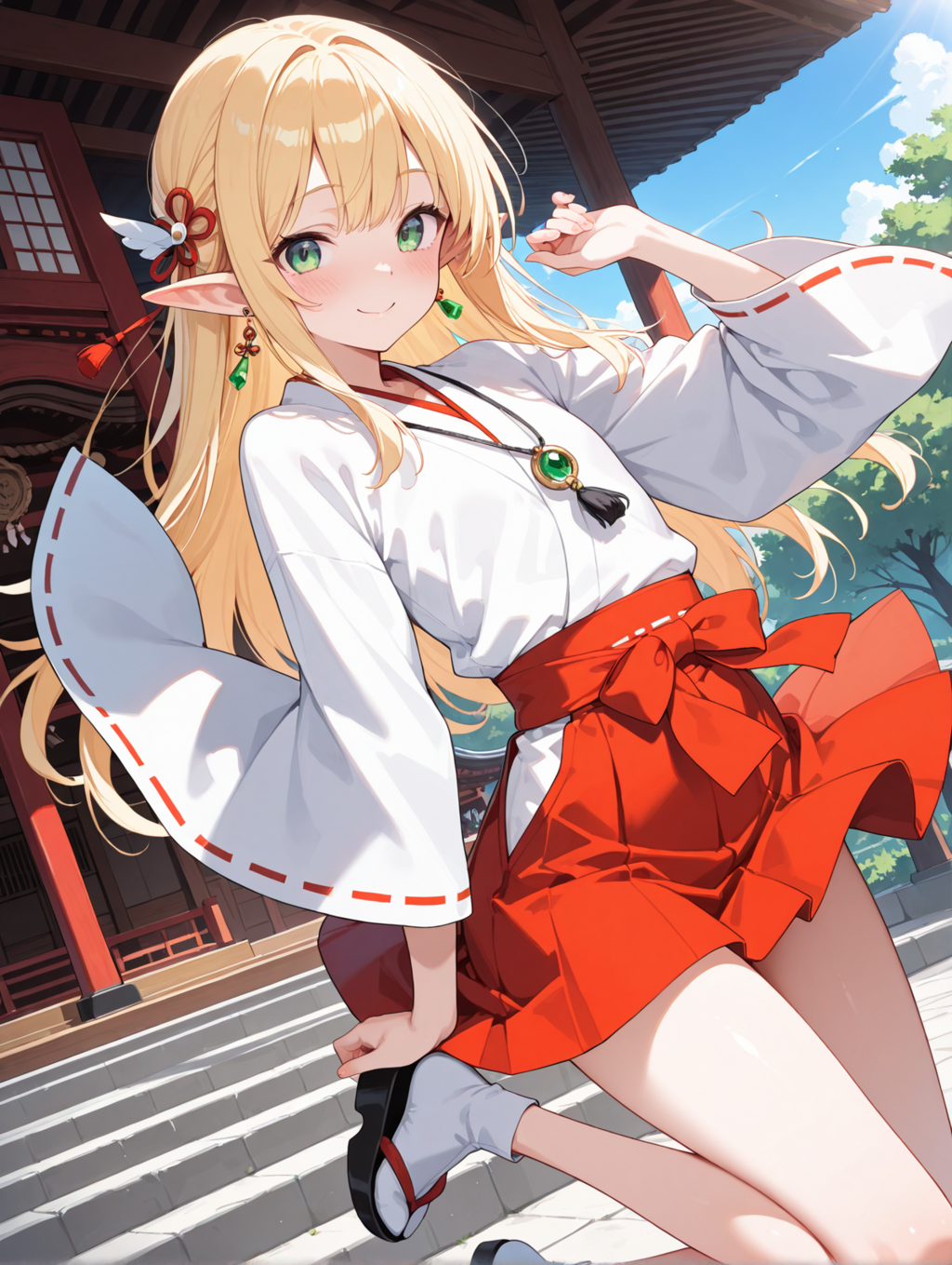 ぴょんぴょん_巫女エルフ３ミニ