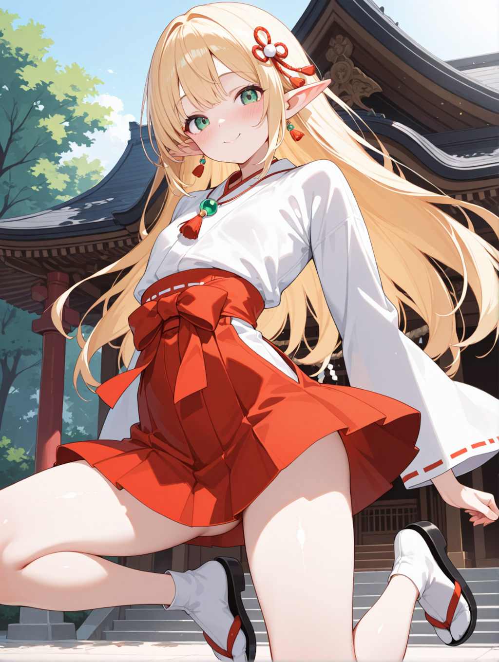 ぴょんぴょん_巫女エルフ３ミニ