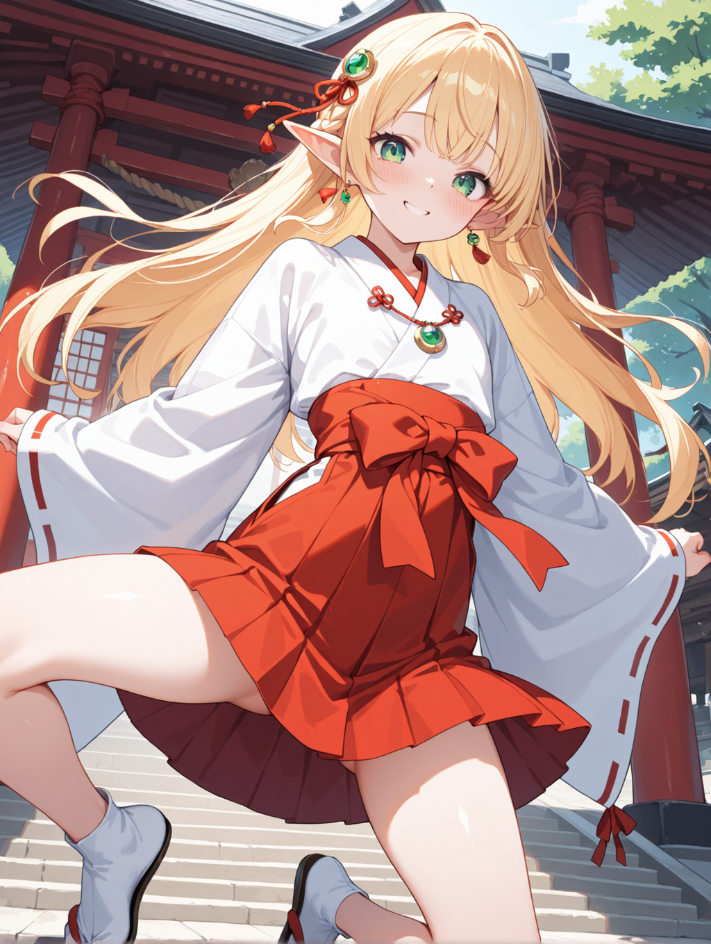 ぴょんぴょん_巫女エルフ３ミニ