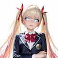 おすわりツインテちゃん 3枚目