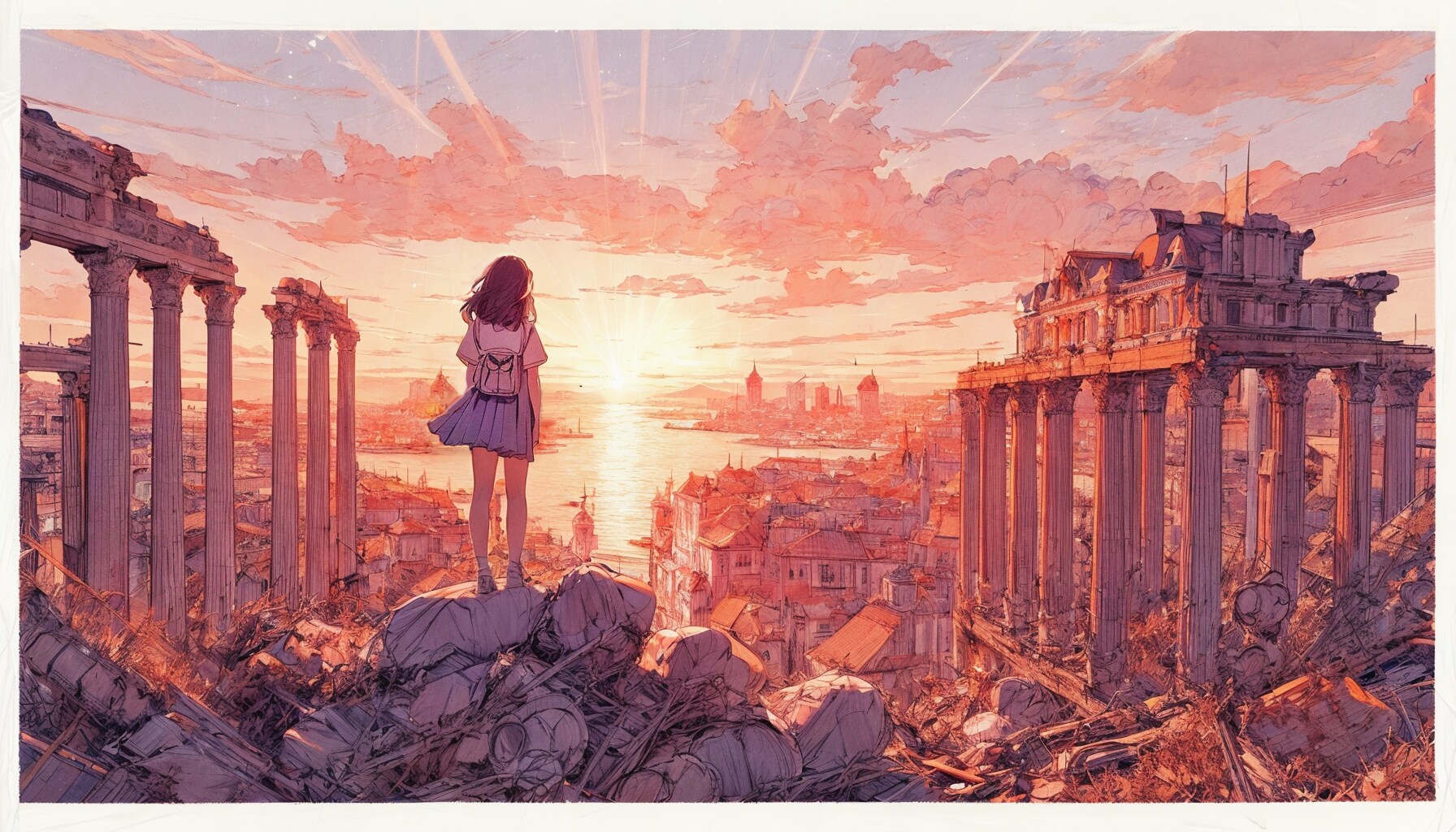 廃墟と少女④