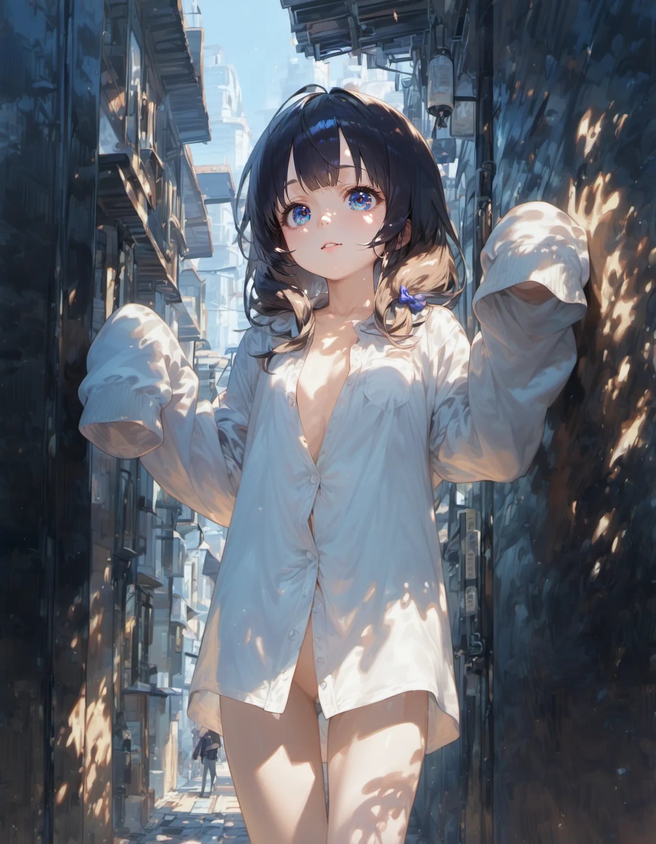 Whispers in the Alley | の人気AIイラスト・グラビア