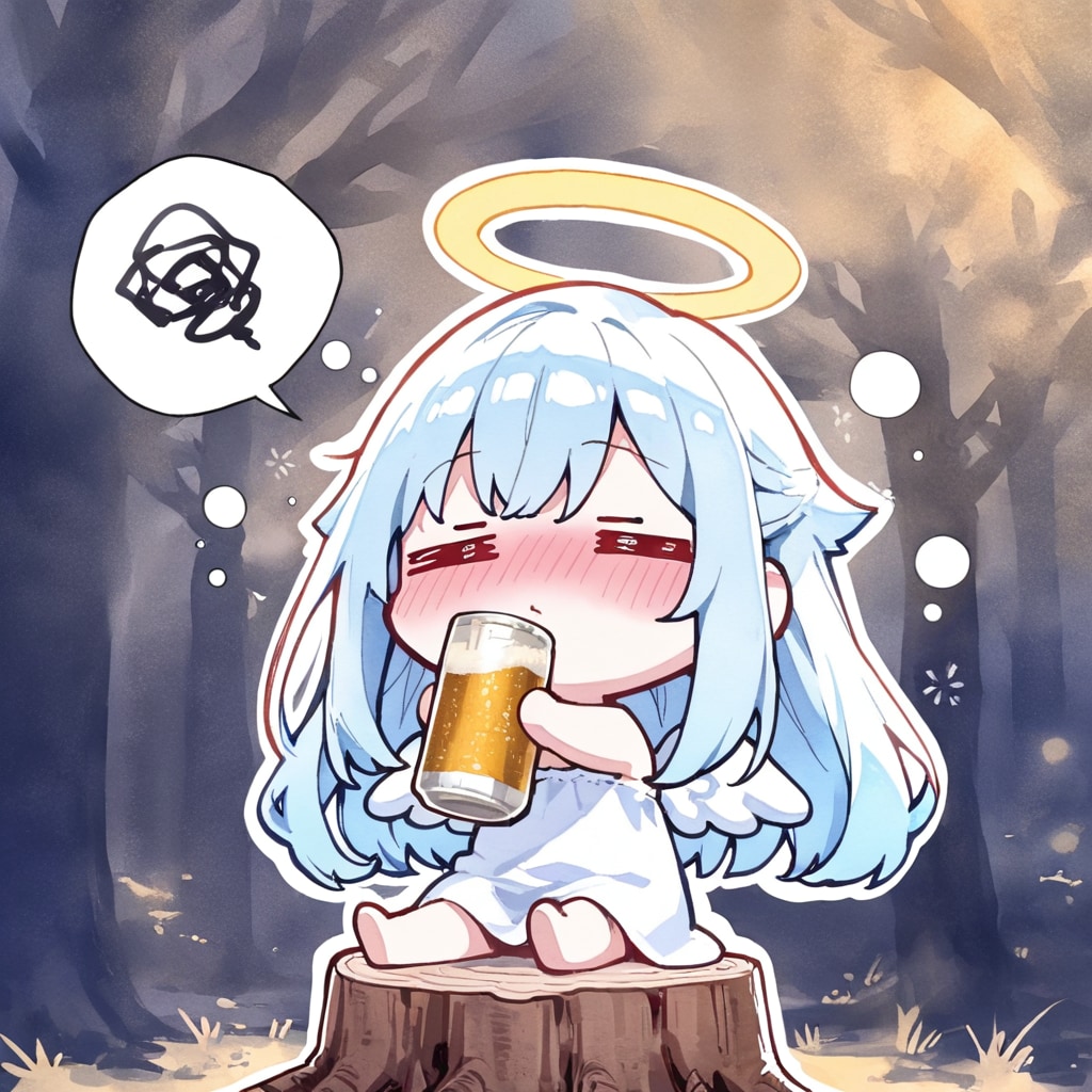 酒を覚えた駄天使ちゃん