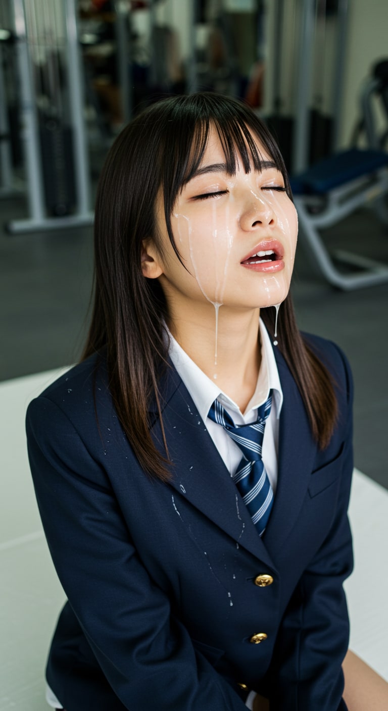 ブレザー女子と謎の液体。