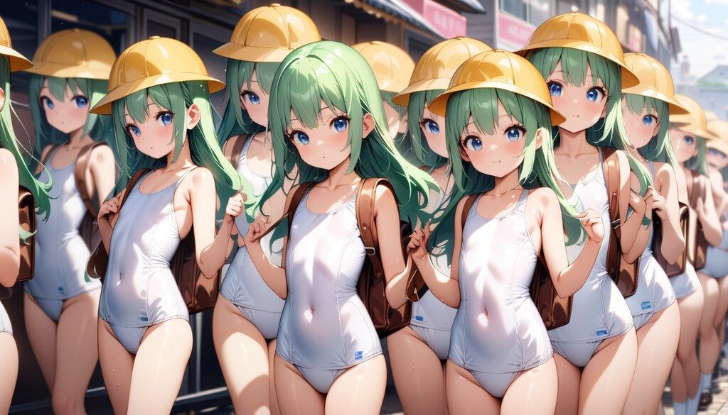 白スクでクールビズ3