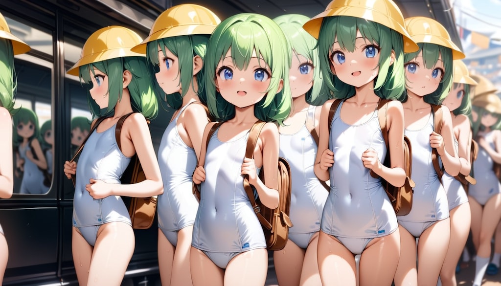 白スクでクールビズ3