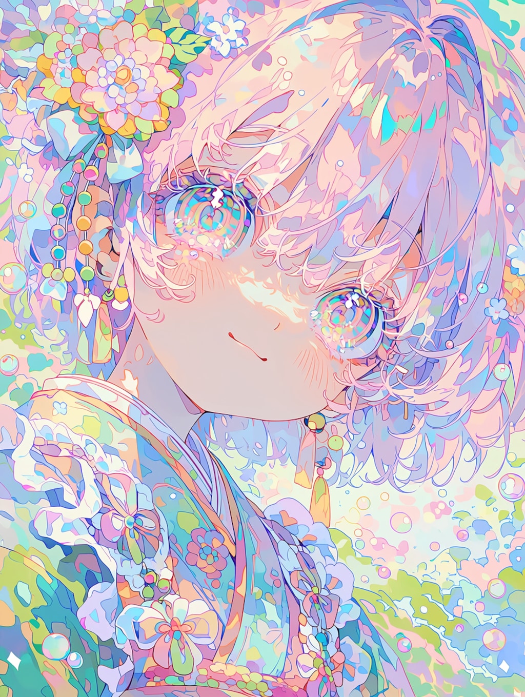 ★パステル着物