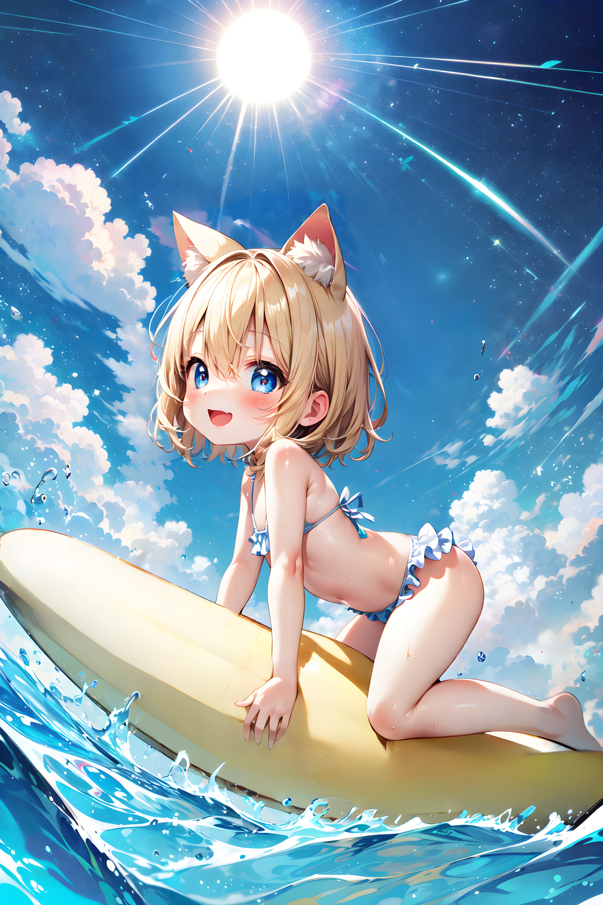 バナナボートにライドオン！