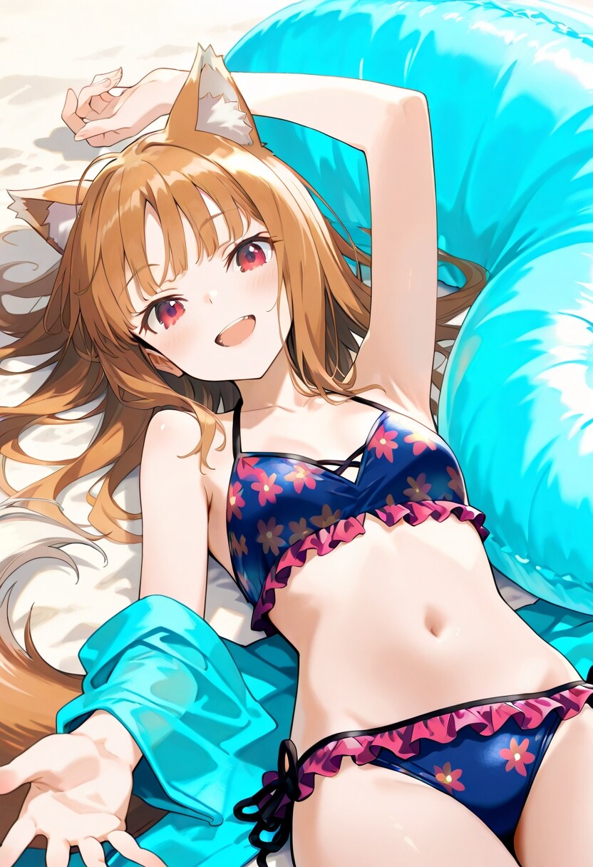 ビキニ姿の賢狼ホロ