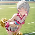 (1098)銀髪ちゃんチアガール 2枚目