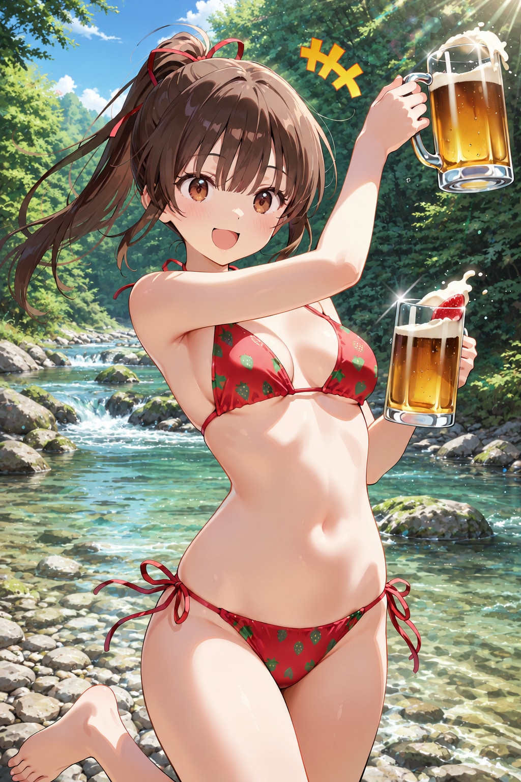 渓流で乾杯 Z807